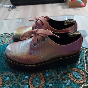 Iridescent leather dr martens